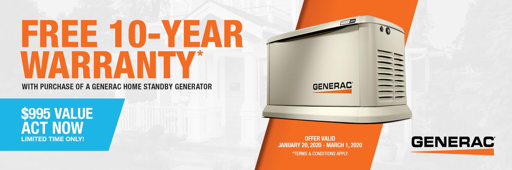 Homestandby Generator Deal | Warranty Offer | Generac Dealer | Onaway, MI